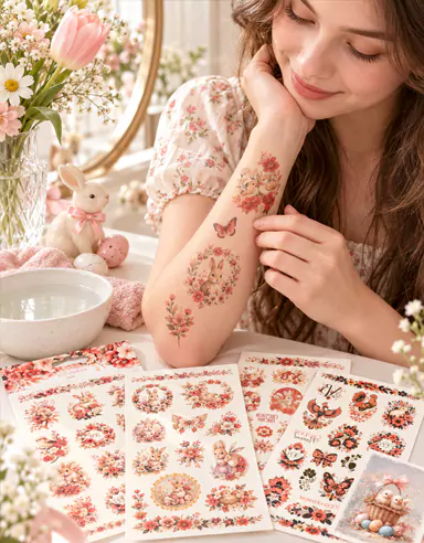 Os adesivos florais de tatuagem de borboleta CreateFun já estão disponíveis online
