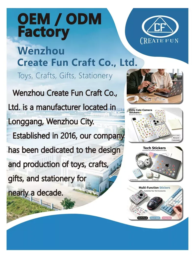 Wenzhou Create Fun Craft Co., Ltd. brilha na Expo Global: uma década de inovação em adesivos personalizados e brinquedos DIY