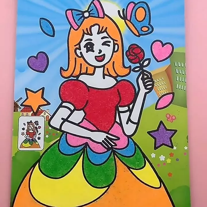 Brinquedo de arte em areia faça você mesmo